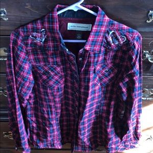 Pearl snap button down